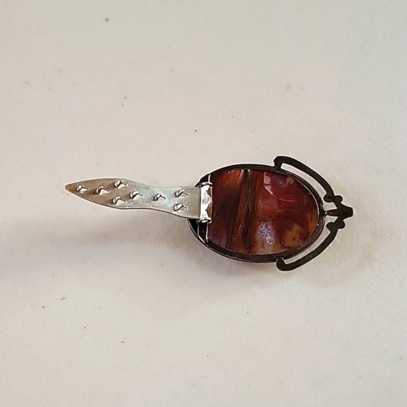 Vintage Sterling Gemstone Shoe Clip - Picture 3 of 6